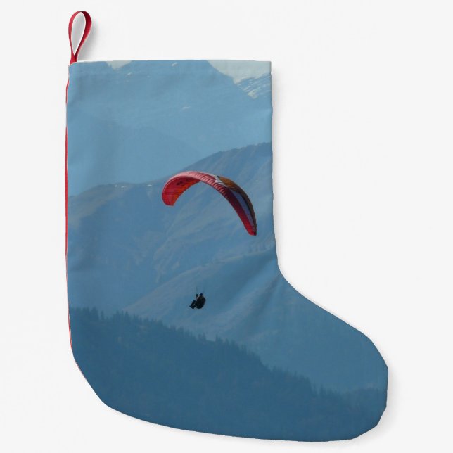 Swiss Paragliding Small Christmas Stocking (Front)