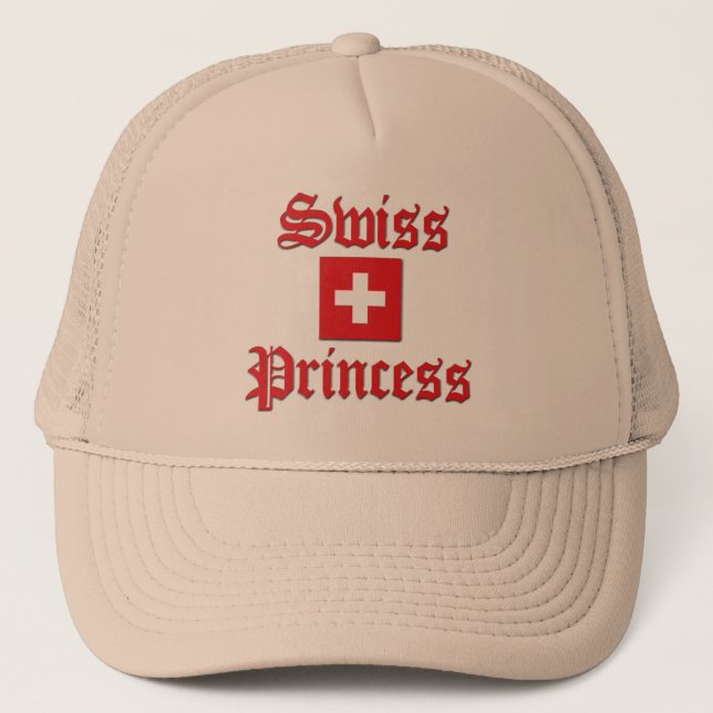 Swiss Princess Trucker Hat (Front)