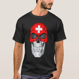 Swiss Rocker Skull T-Shirt