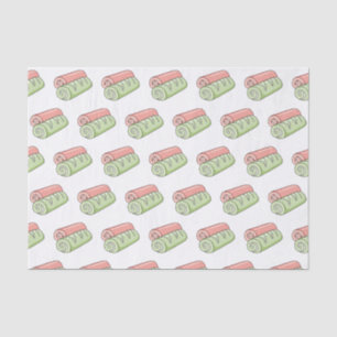 Swiss roll / roll cake cartoon illustration tissue paper
