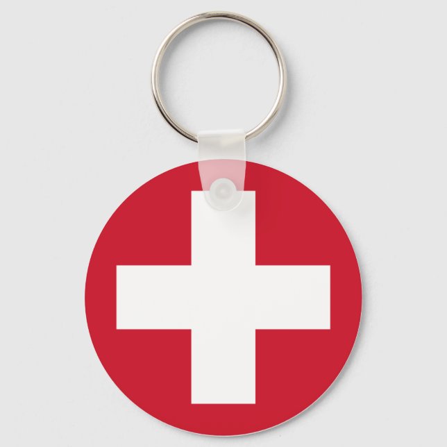 Swiss Roundel Keychain (Front)