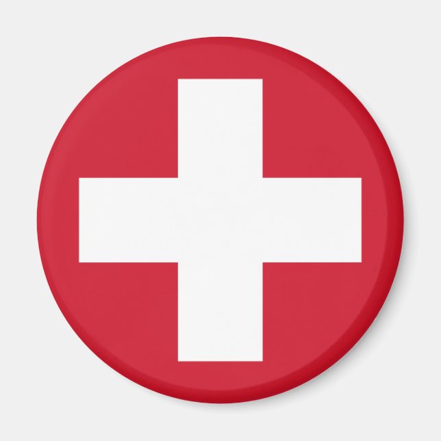 Swiss Roundel Magnet (Front)