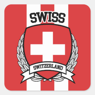 Swiss Square Sticker