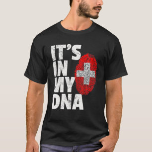 Swiss Switzerland Flag IT's IN MY DNA Christmas Gi T-Shirt