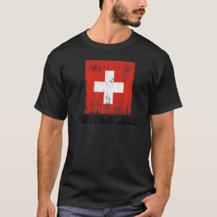 Swiss Switzerland Flag Pride Swiss Flag T-Shirt