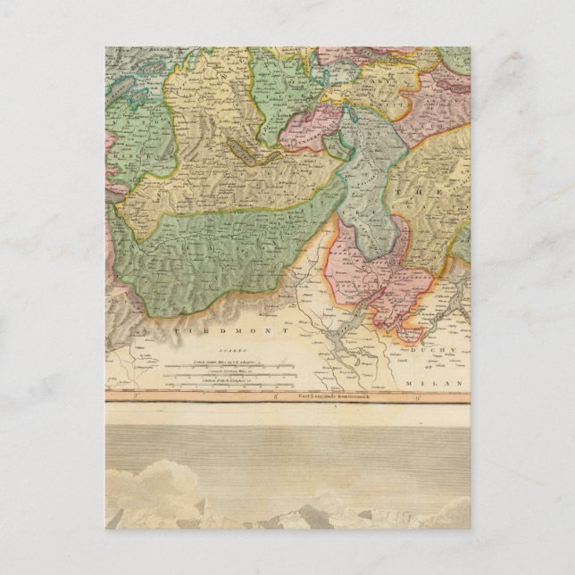 Swisserland, Mt Blanc Postcard (Front)