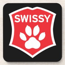SWISSY coasters. Set of 6.