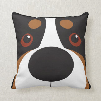 Swissy-Face Throw Pillow