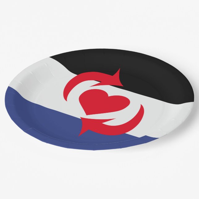 Switch Pride Flag Paper Plate (Angled)