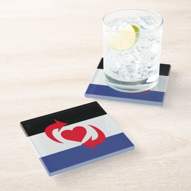 Switch Pride Glass Coaster (Angled)