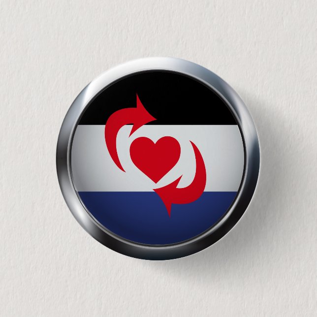 SWITCH PRIDE MEDALLION 3 CM ROUND BADGE (Front)