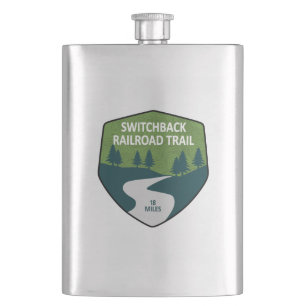 Switchback Railroad Trail Hip Flask