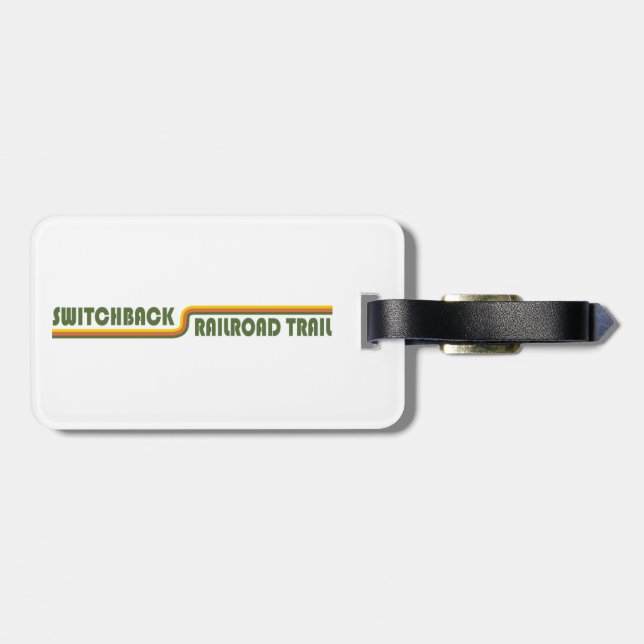 Switchback Railroad Trail Luggage Tag (Back Horizontal)