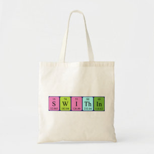 Swithin periodic table name tote bag