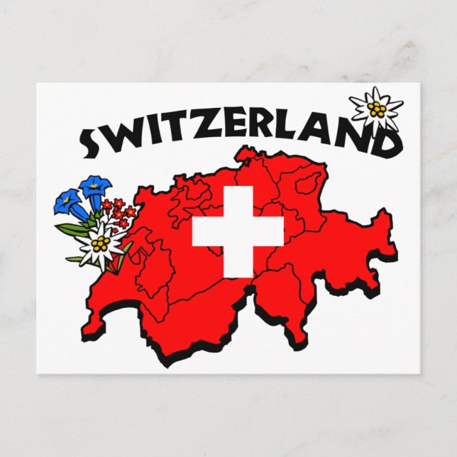 Switz Map Postcard (Front)