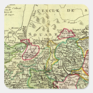 Switzerland 12 square sticker