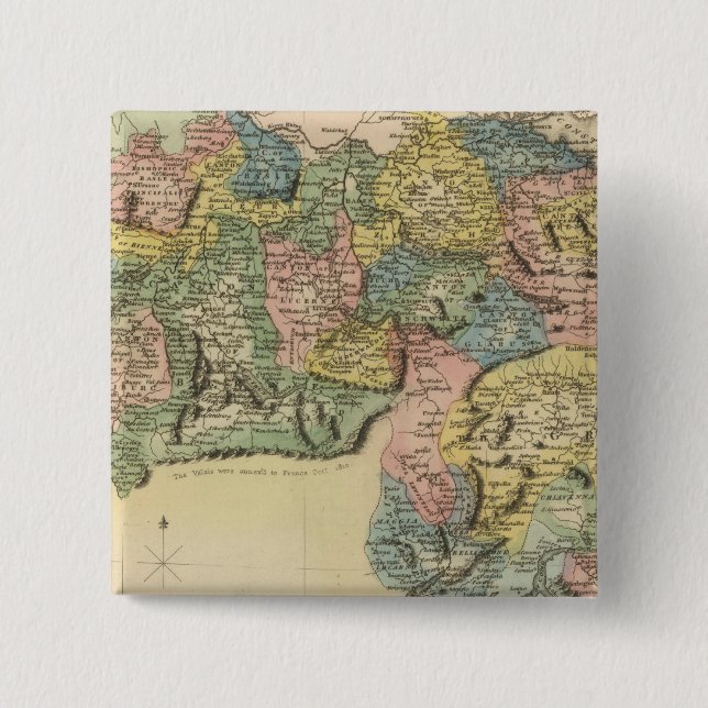 Switzerland 15 Cm Square Badge (Front)