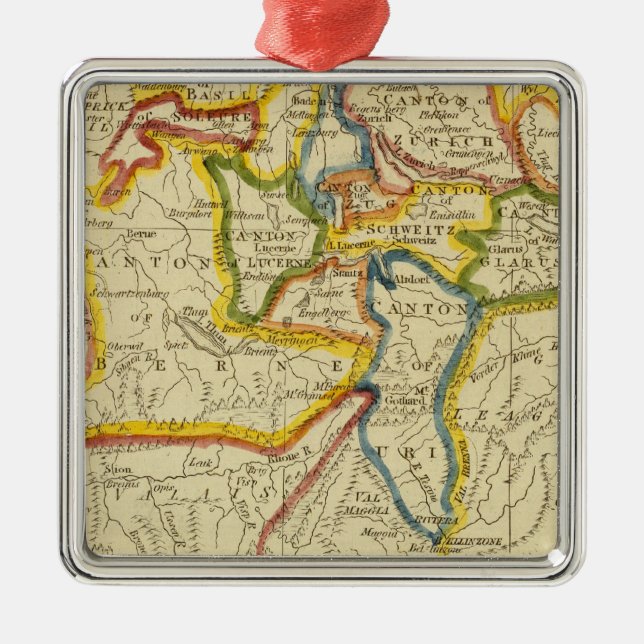 Switzerland 21 metal tree decoration (Front)