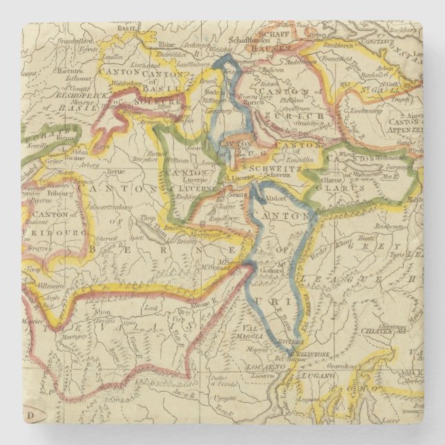 Switzerland 21 stone coaster (Front)