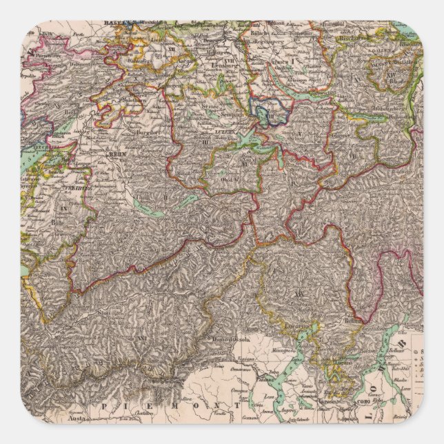 Switzerland 22 square sticker (Front)