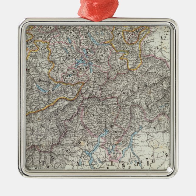 Switzerland 2 metal tree decoration (Front)