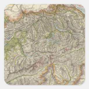 Switzerland 3 square sticker