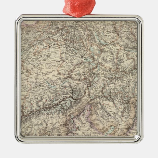 Switzerland 5 metal tree decoration (Front)