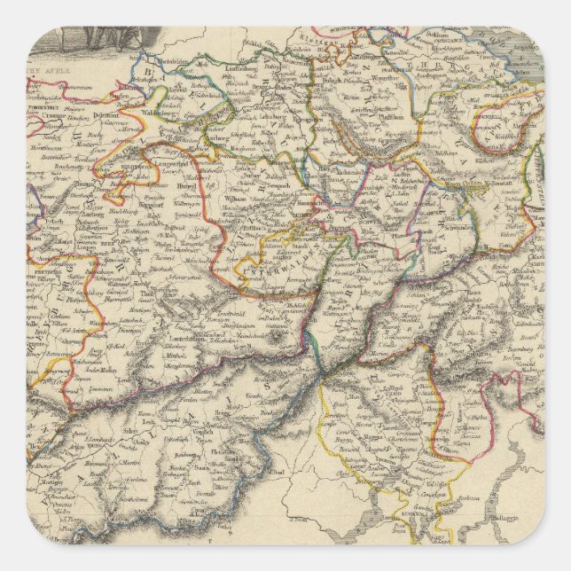 Switzerland 5 square sticker (Front)