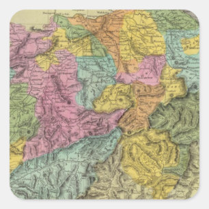 Switzerland 6 square sticker