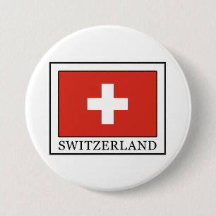 Switzerland 7.5 Cm Round Badge