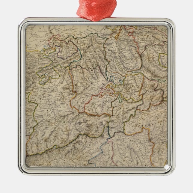 Switzerland 7 metal tree decoration (Front)