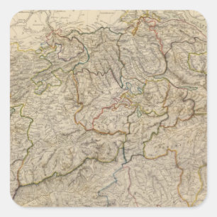 Switzerland 7 square sticker