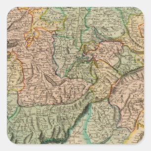 Switzerland 8 square sticker