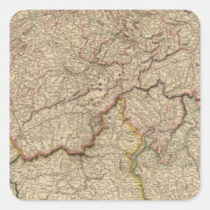 Switzerland, Alps Square Sticker
