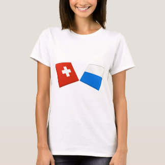Switzerland and Lucerne Flags T-Shirt