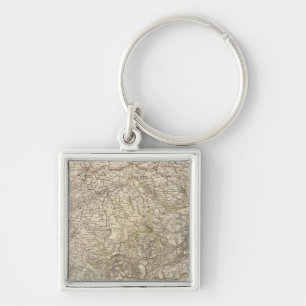 Switzerland Atlas Map Key Ring