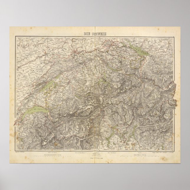 Switzerland Atlas Map Poster (Front)