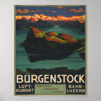 Switzerland Burgenstock Luft-Kurort Bahn Luzern