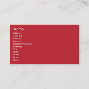 Switzerland - Business Card