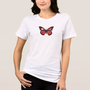 Switzerland butterfly monarch flag Tri-Blend shirt
