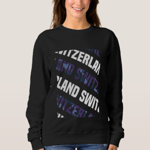 Switzerland Camo Pattern Purple Camouflage Sweatshirt
