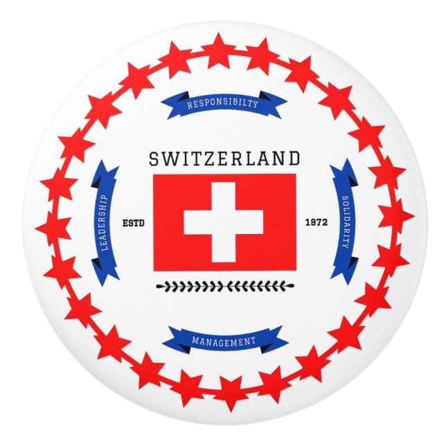 Switzerland  ceramic knob (Front)