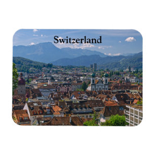 Switzerland Cityscape Photo Magnet