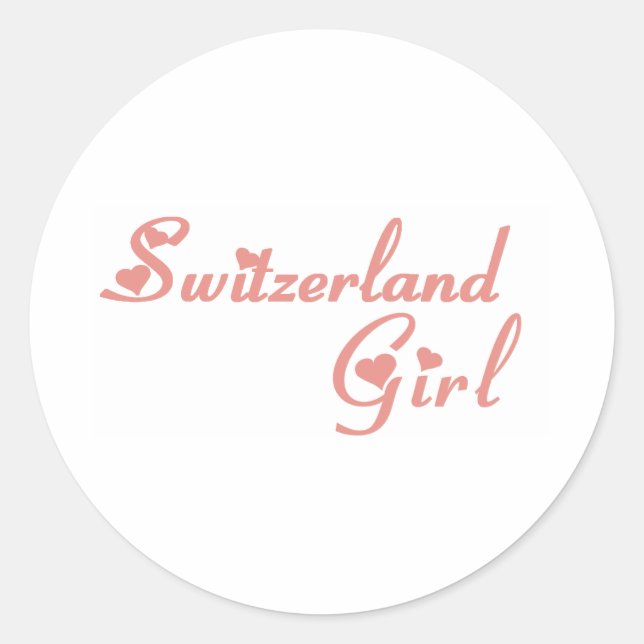 Switzerland Classic Round Sticker (Front)