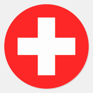 switzerland classic round sticker