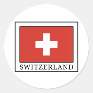 Switzerland Classic Round Sticker