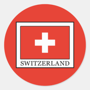 Switzerland Classic Round Sticker