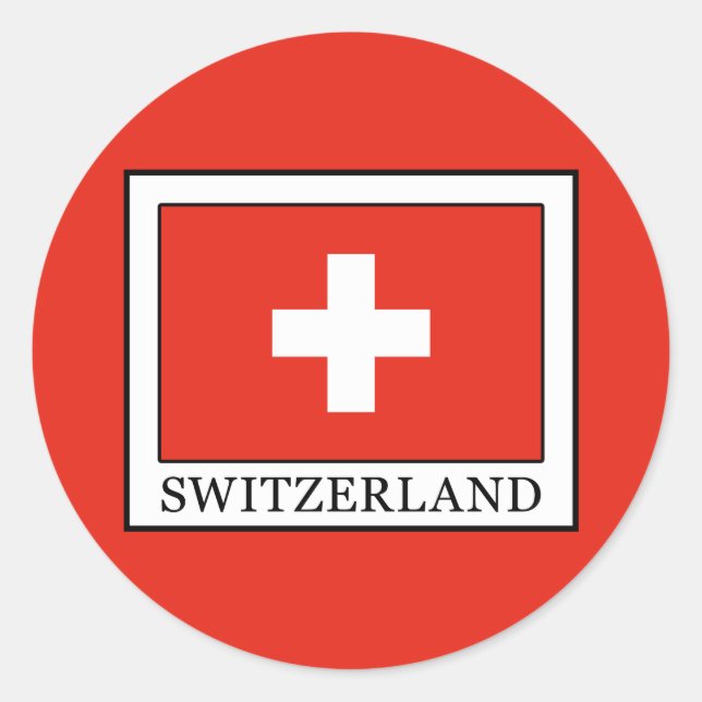 Switzerland Classic Round Sticker (Front)