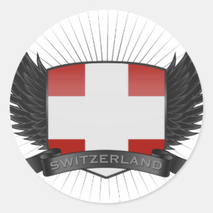 SWITZERLAND CLASSIC ROUND STICKER