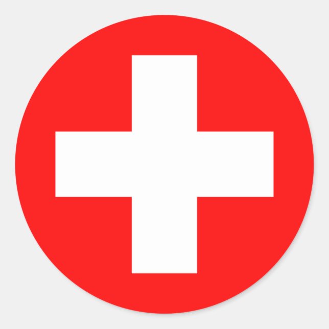 Switzerland Classic Round Sticker (Front)